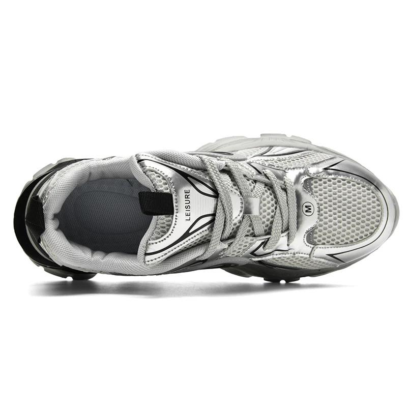 2024 Custom Man Sports Sneakers Turbine Design Height Increasing Elevator Blank Leather Casual Running Shoes for Men Trainers Training_voghion.com