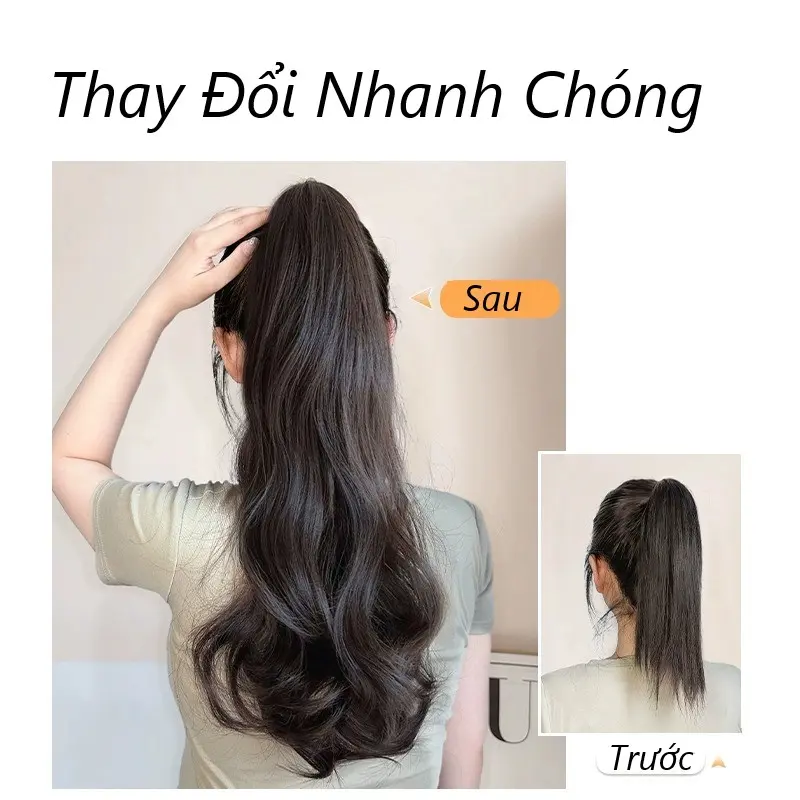 Tóc giả ngoặm xoăn 45 và 55cm cao cấp makino  tóc 2