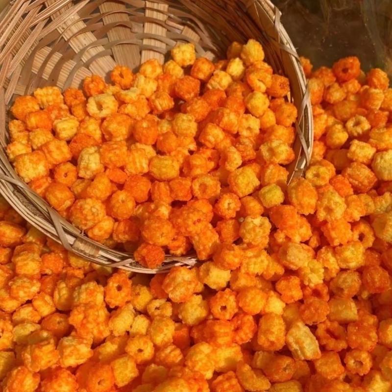  1kg nui chiên giòn giụn cay ngọt Snack 