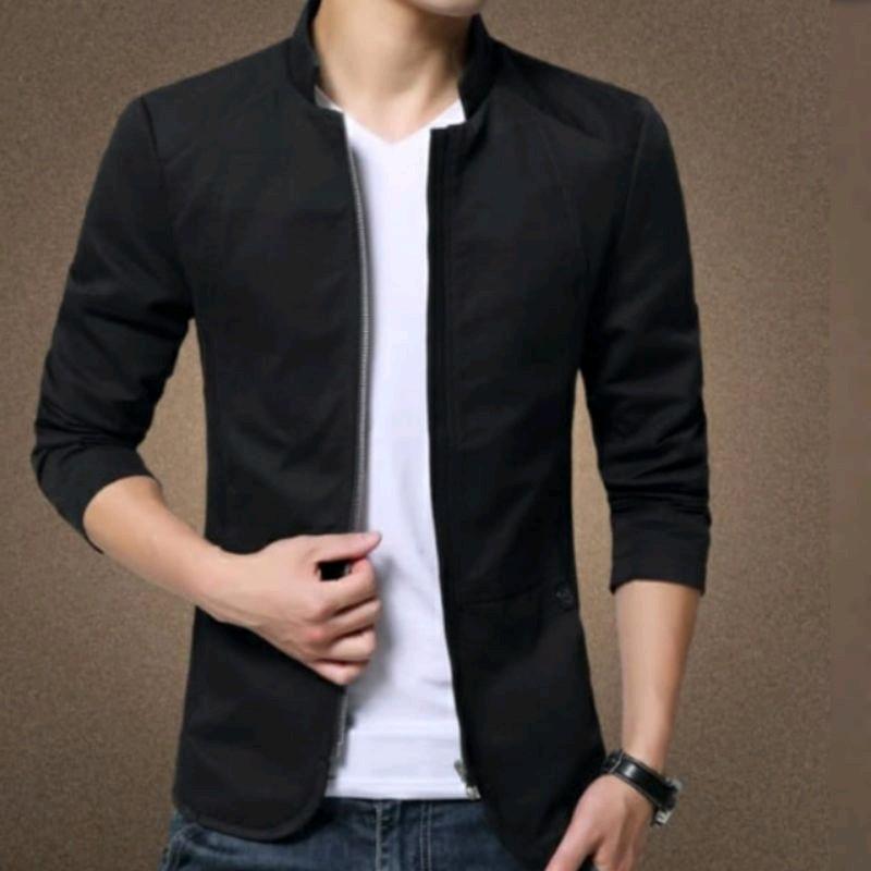 jaket blazer pria Semi Formal Katun Tebal Nyaman 3