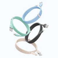 Gambar BASEUS Kabel Data Jelly Liquid Silica Gel USB to Lightning Fast Charging Cable Casan Original Ori - Hitam dari Pampam Shop Kab. Tangerang 4 Tokopedia