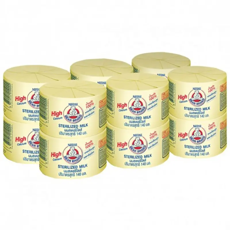 Sữa Gấu Thái Lan Mix 6 Lon Vàng 6 Lon Xanh Giàu Canxi Không Đường 2