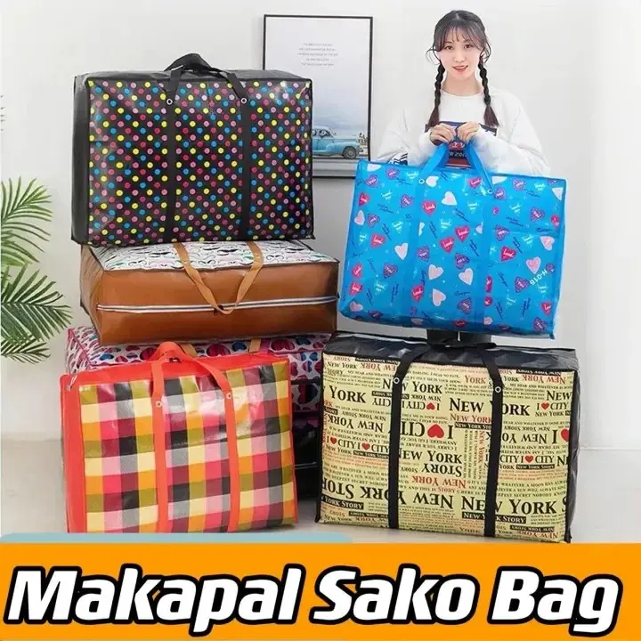 HAO Makapal SACKS BAG SAKO BAG ECO BAG STORAGE BAG (THICKNESS/MAKAPAL) Double Zipper bag RANDOM DESIGNS CTR echo  bag