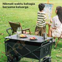 Gambar TrailTop Troli Camping Serbaguna Roda Besar Trolley Lipat Portable Wagon Keranjang Belanja Outdoor - Hitam dari Trailtop MD Kab. Tangerang 3 Tokopedia