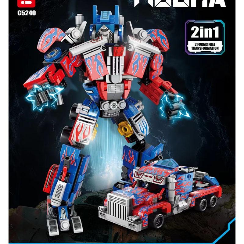 Đồ Chơi Khối Xây Dựng Robot Biến Hình Mech, Anh Em Lele, Tương Thích Với Lego, Optimus Prime Và Bumblebee, Thích Hợp Cho Trẻ Em, Bán Buôn Có Sẵn Bộ Lắp Ráp Toy