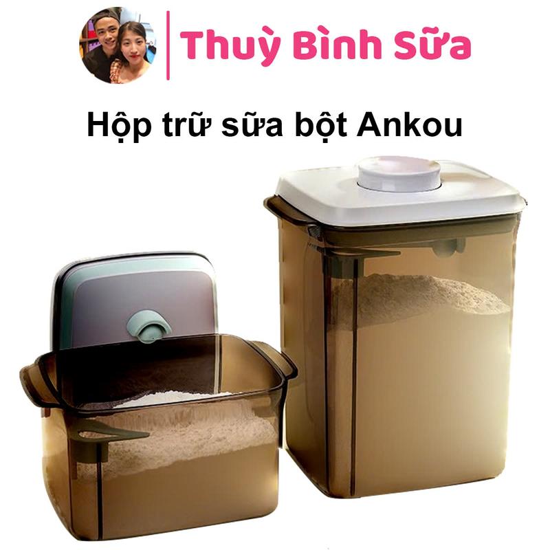 Hộp trữ sữa bột, đựng chân không ANKOU chính hãng