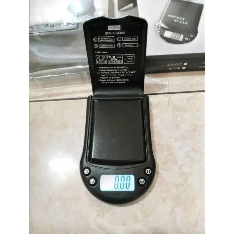 Timbangan Digital Emas, Perak, Berlian Dll Digital CHQ 200gr / Timbangan Emas Pocket Scale Digital CHQ 200gr 1