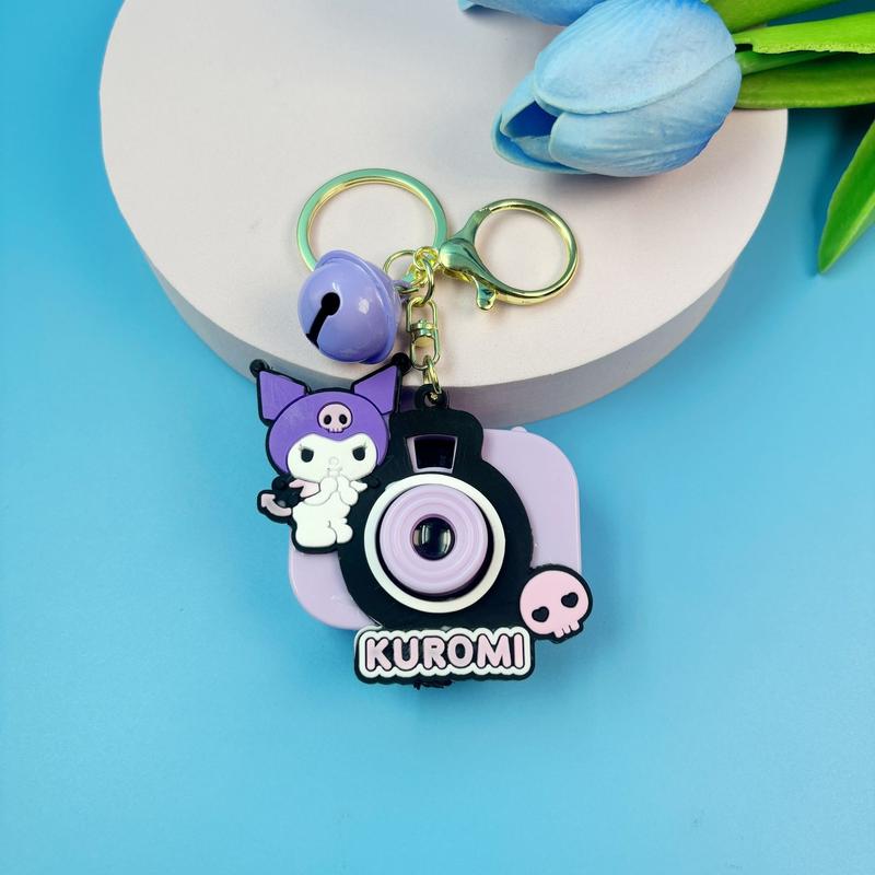 Dây Chuyền Chìa Khóa Máy Ảnh Chiếu Sanrio Kuromi, Thiết Kế Hoạt Hình, Thích Hợp Làm Quà Tặng Sinh Viên, Đồ Chơi Trẻ Em, Máy Lấy Phố Cắm, Quà Tặng Nhỏ 2