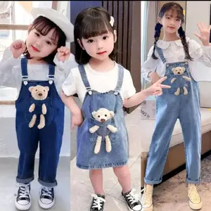 Overalls Jumpsuit Jeans Baju Kodok Variasi Boneka 1-7 Tahun Perempuan Cewek