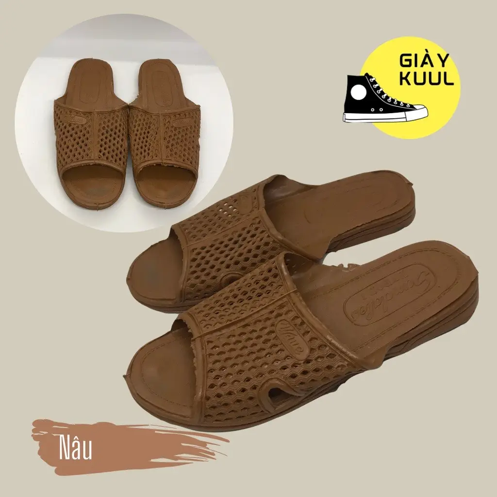 GIÀY KUUL Dép tổ ong siêu rẻ, thoáng nhẹ, văn phòng nhà tắm màu sắc Slipper DéP Chống trơn trượt Polyester Khỏe mạnh Houndstooth Size 35-42