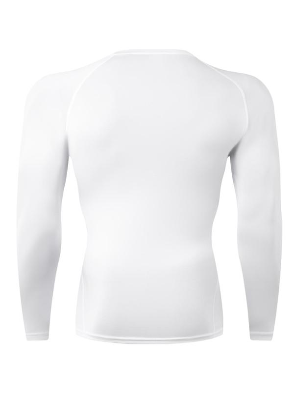 Men's Tight Graphic Raglan Sleeve Tee, Street Fashion Casual Soft Comfy Round Neck Long Sleeve T-shirt for Spring & Fall, Men's Top for Outdoor Workout Running 4