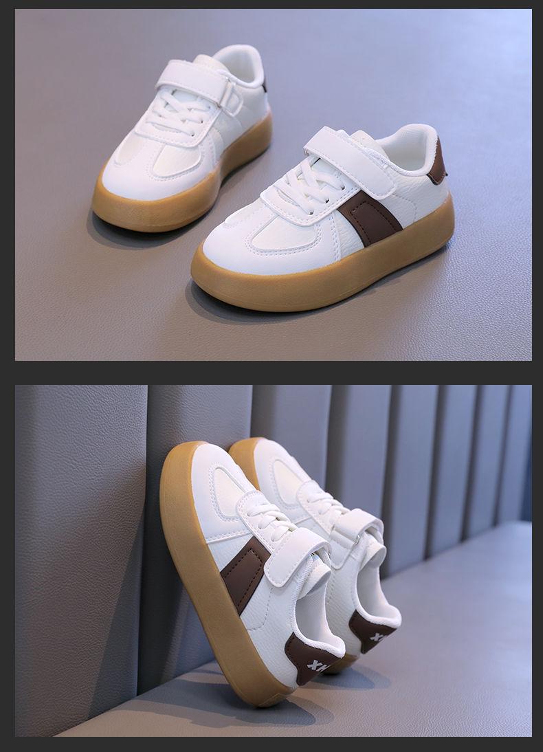 Product Introduction of Children's Shoes Children's Sneaker 2024 New Girls' Sneakers Boys' Moral Training Shoes Middle and Big Children Students Soft Bottom Skateboard Shoes 8