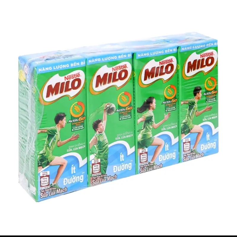 Lốc 4 hộp sữa Milo activego 180ml có đường 5