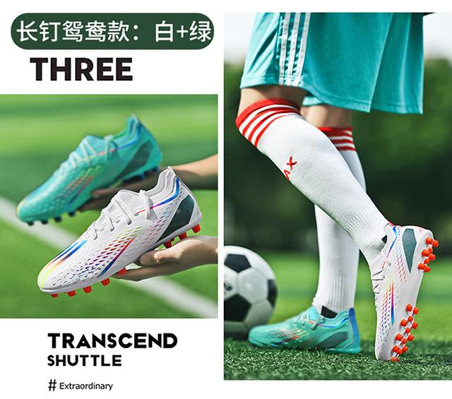 Product Introduction of In Stock Long Nail Broken Nail Football Boots Youth Soccer Shoes Men and Women Same Style More than Sneaker Human Made Sneakers Male and Female Students Youth Soccer Shoes Lawn Training Shoes 23