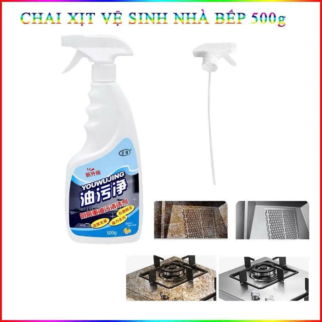 Chai Xịt Tẩy Vệ Sinh Bếp Có Vòi Xịt 500g  Trang Shop Sỉ Lẻ