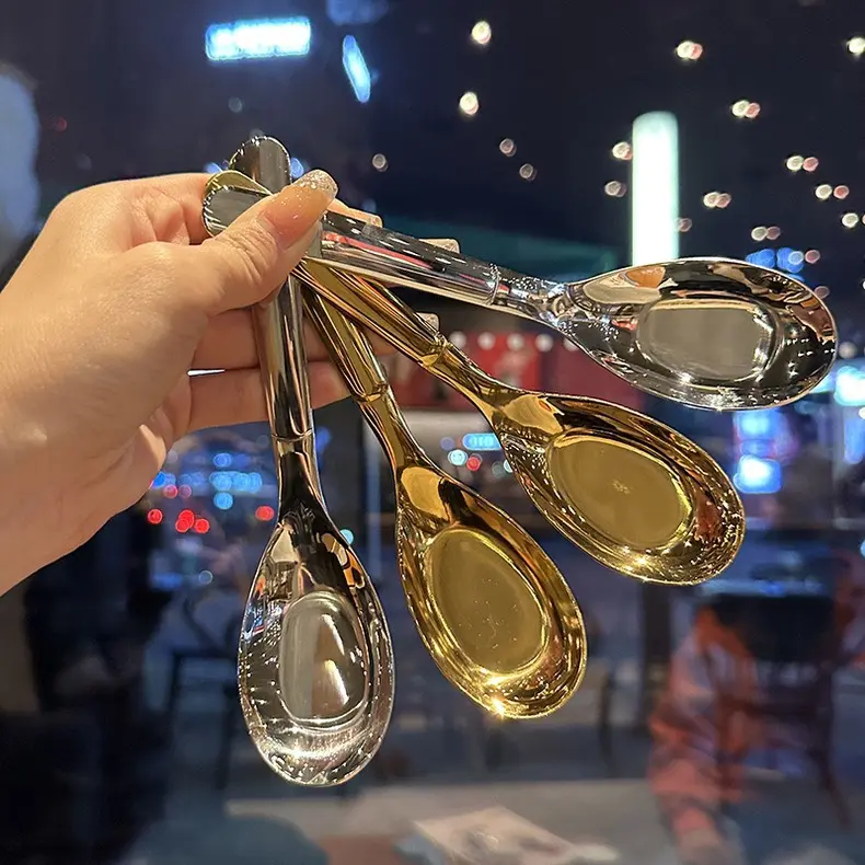 Thìa muỗng ăn cơm phở soup bún inox 316L mẫu cổ vịt cao cấp