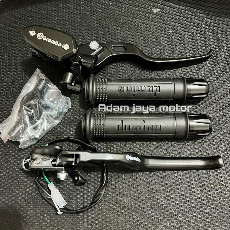 Master Rem Tipe Oval + Handgrip Sisik + Jalu stang CNC UNIVERSAL Duta Outdoor 1