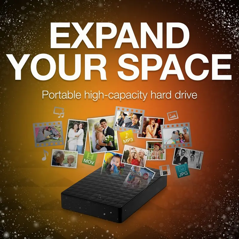 Seagate 1TB/4TB Hardisk Eksternal 2.5" Portable External Harddisk USB 3.0 HDD Untuk PC/Laptop Eksternal Hardisk 6