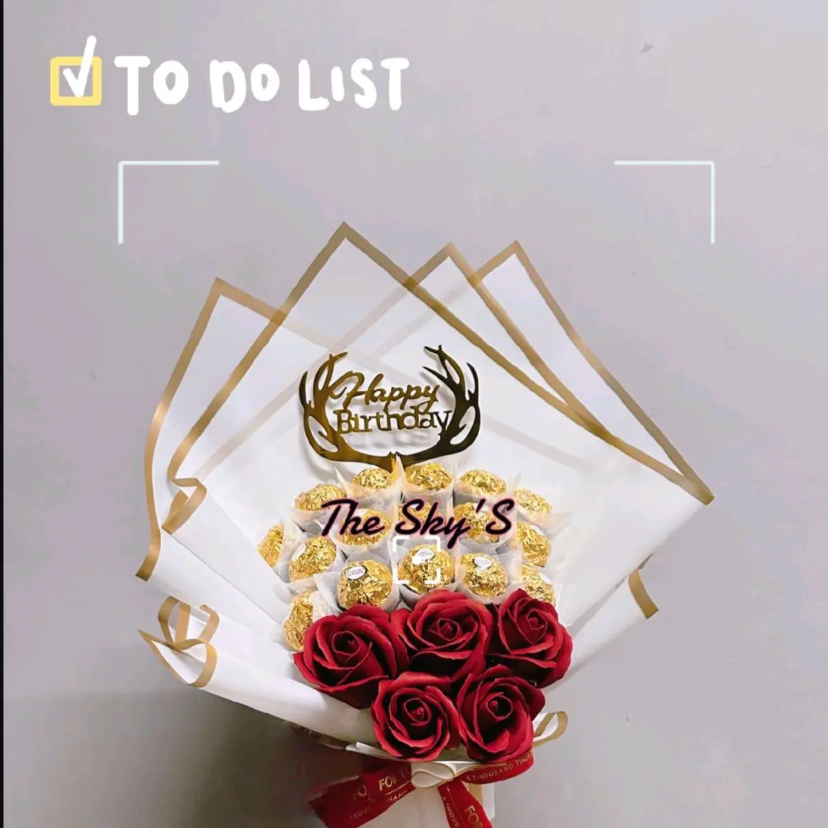16pcs FERRERO ROCHER CHOCOLATE BOUQUET Coklat Food Snacks Makanan