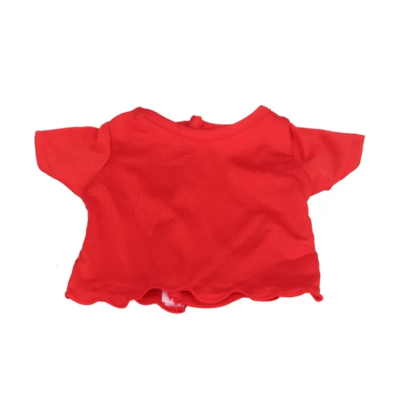 Solid Color Short Sleeve T-shirt for 18 Inch Doll, 1 Count Short Sleeve T-shirt, Fashionable Doll Accessories for Girls, Doll Accessories for Kids, Doll Clothes for Girls 7