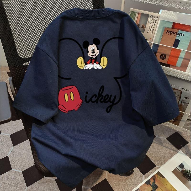 Product Introduction of Summer Casual Fun Cartoon Printing Design Loose Printing Crew Neck Short Sleeve T-Shirt Couple Top boxy  shirt oversized  shirt  men 12