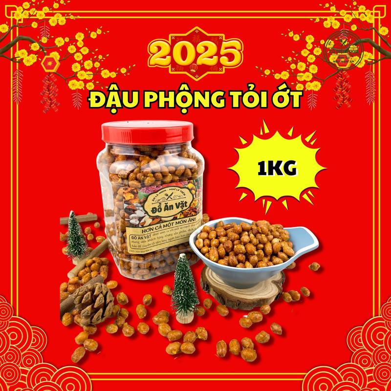 Đậu Phộng Rang Tỏi Ớt/ Da Cá Cốt Dừa/ Da Cá Tỏi Ớt/ Hà Lan Tỏi Ớt/ Đậu Nành Hũ 500G / 1KG- Thơm Giòn Ngon  [ Cô Diệp Food] Snack Ăn Vặt