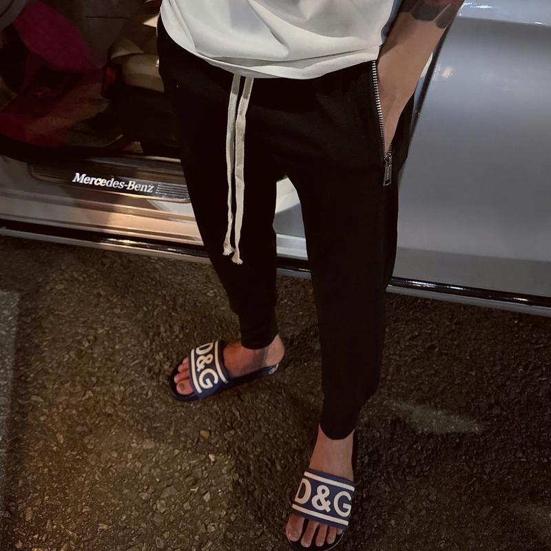 Quần Jogger Trơn Chất Liệu Umi Cao Cấp Bản Dây To Thời Trang Nam