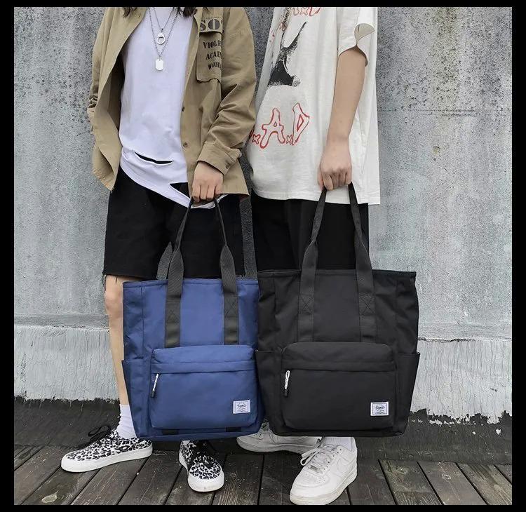 Product Introduction of Japan Fashion Tote & Shoulder Bag Nylon Waterproof Big Capacity Men Shoulder Bag Tote Bag Briefcase for Men Birthday Gift 10