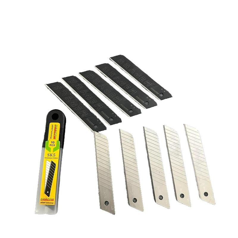 Lưỡi Dao Rọc Giấy Lớn 18x100mm Dày 0.6 Siêu Cứng Dày.Đen và Trắng Chuyên Dùng Cắt Gọt