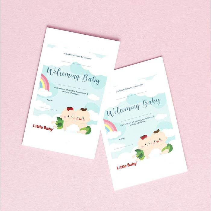 Gambar Little Baby - Kartu Ucapan Welcome Baby - Kartu Ucapan New Born dari Little Baby Indonesia Kab. Tangerang 4 Tokopedia