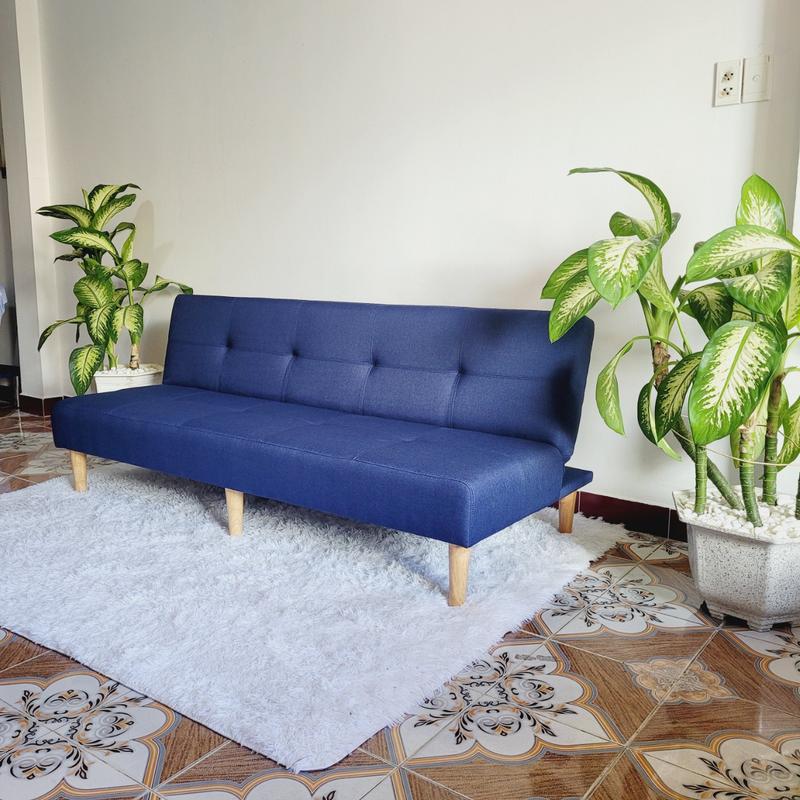 Ghế sofa thông minh vừa làm giường vừa làm ghế dài 1m8 nhiều màu sắc tự chọn[Không lò xo, không bị xẹp lún] khung ván 6 chân gỗ rất bền cloud sofa nệm gấp