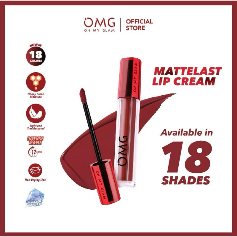 Najmio OMG OH MY GLAM Mattelast Lip Cream 2.9 g - Lip Cream Matte Dengan Warna Intense, Tahan Lama & Ringan 0