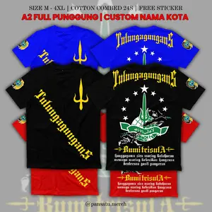 Kaos Pagar Nusa Tulungagungans Bumi Tri5ula Full Punggung Cotton Combed 24s
