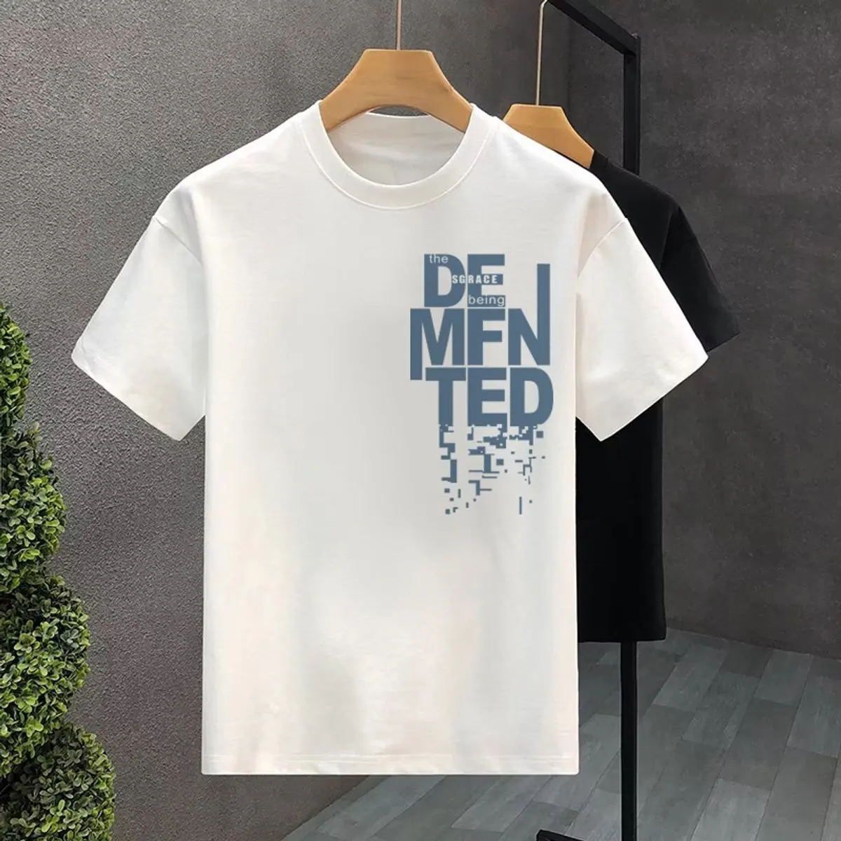 Áo thun nam, áo phông nam basic in hình DEMFNTED tay ngắn cổ tròn Unisex chất liệu cotton 1oo% co giãn 4 chiều mềm mại