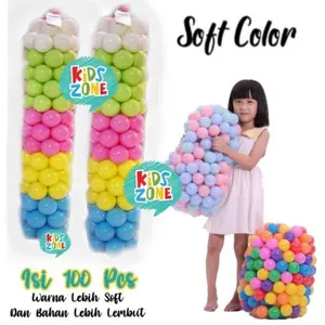 Mandi Bola Anak BAHAN TEBAL SNI WARNA PASTEL PREMIUM ISI 100 50 Toys