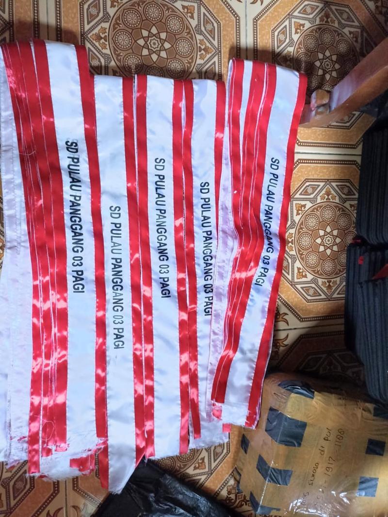 Product Introduction of Selempang Selendang Upacara Sekolah Custom Nama Elegan Kain 1