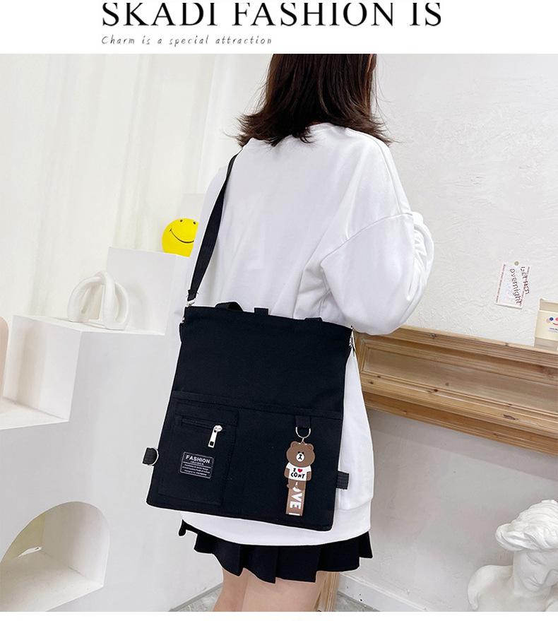 Product Introduction of Túi Đeo Vai, Phong Cách Hàn Quốc, Chất Liệu Vải Bố, Thích Hợp Cho Học Sinh Nữ, Phong Cách Dễ Thương Và Dễ Phối Đồ Thích Hợp Cho Khuôn Viên Học Sinh, Thích Hợp Cho Bạn Gái, Túi Cùng Mẫu, Túi Xách Bag Tote Chữ Nhật Hình Chữ Nhật 8