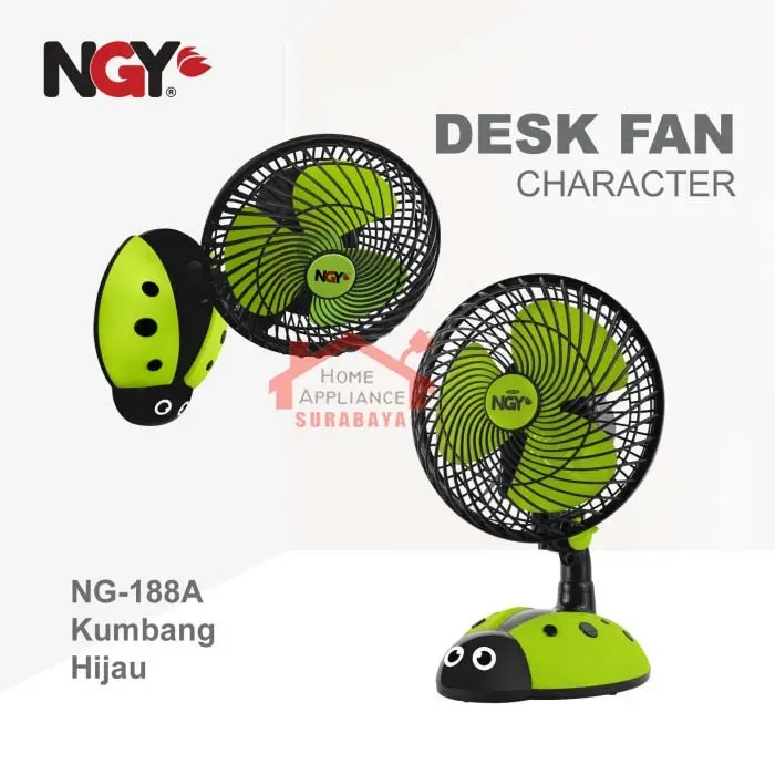 Kipas Angin Meja Karakter 8 Inch Nagoya NG-188 - Portable Desk Fan Character Nagoya NG-188 1