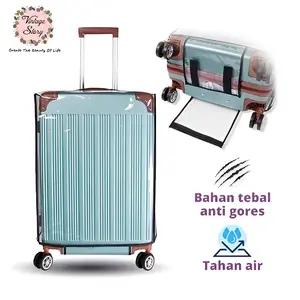 Sarung Koper Transparan Pelindung Koper Kabin  Anti Gores Air dan Debu