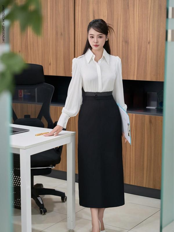 Chân Váy Nữ CCHAT Dáng A Diễu Chỉ Cạp Chất Tuytsi 14CDS2039AT