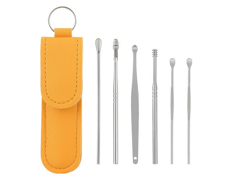 Product Introduction of Ear Pick Handle 6-Piece Set – Spiral Spring Ear Cleaning Tools, Earwax Removal Kit, 6-in-1 Ear Pick Set 6