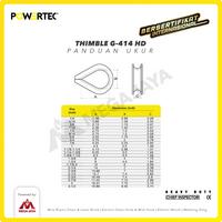 Gambar POWERTEC Thimble Wire Rope Kausen Sling G-414 HD 6mm - 1/4" dari megajaya.co.id Kota Administrasi Jakarta Pusat 3 Tokopedia