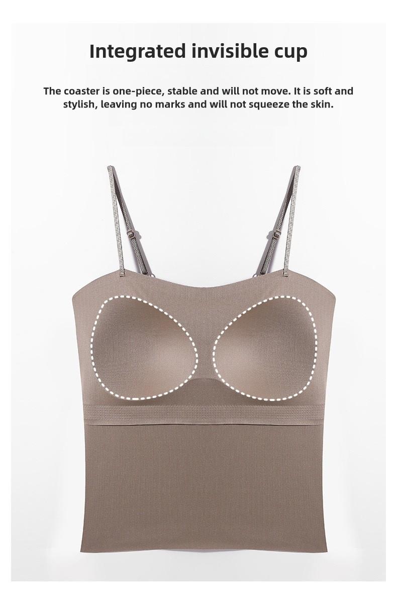 Product Introduction of Beautiful back one-piece cup seamless threaded beautiful back camisole vest for women with chest pads as inner wear and outer wear base top Womenswear Lingerie 6