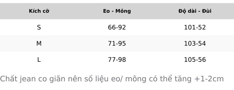 Product Introduction of [MIDDUA] JN202 Quần jean nữ ống loe dài, lưng cao chấm gót 0