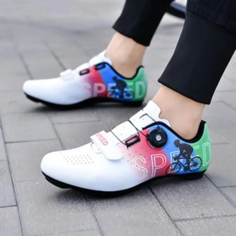 2022 new upe cycg men road bike shoes ultralight bicycle sneakers self-locking professional breathable red black white JABZ R0MV