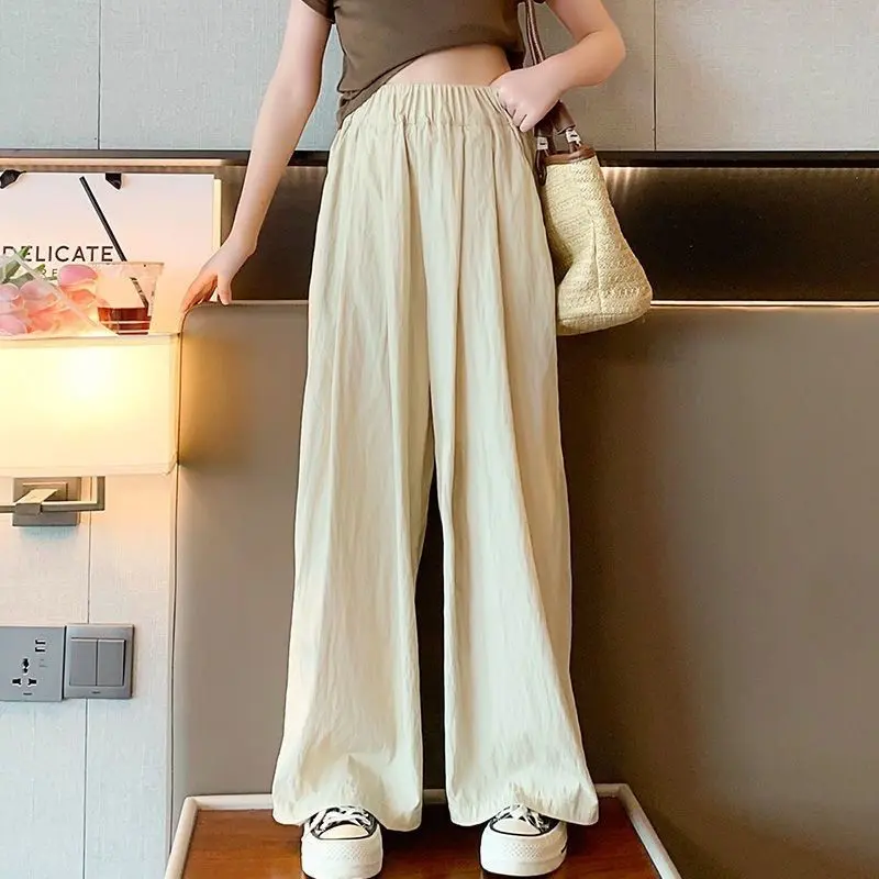 Quần Mùa Hè Cho Bé Gái, Hàng Mới Về Năm 2025, Làm Bằng Lụa Lạnh Chống Muỗi, Thích Hợp Cho Trẻ Em Và Người Lớn, Ống Rộng Mỏng, Phong Cách Yamamoto, Hợp Xu hướng 7