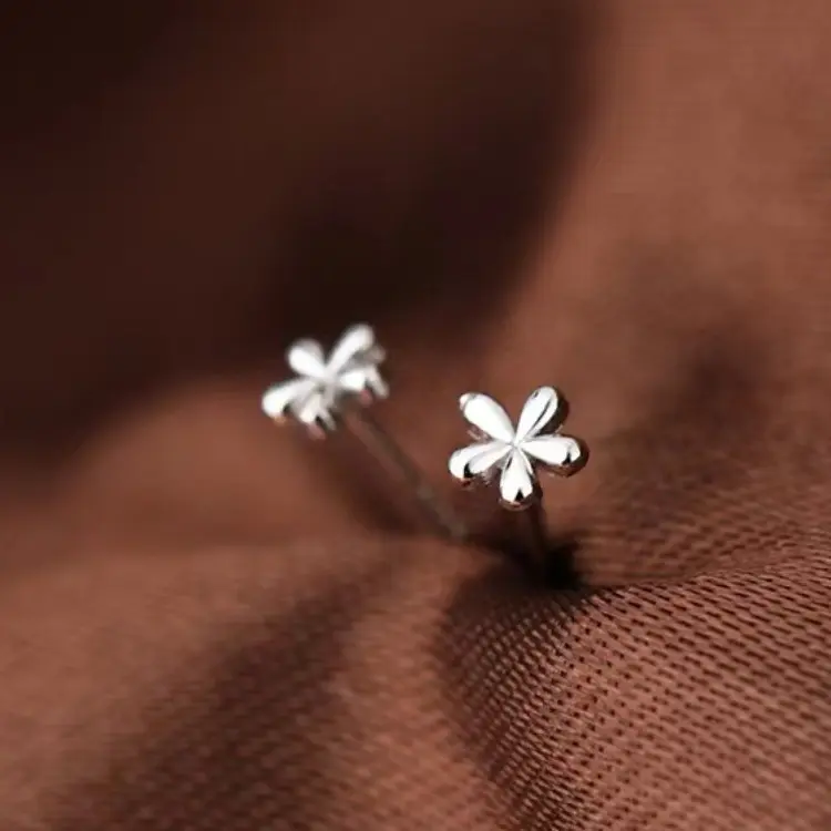 Bông Tai Đinh tán Hoa Mini, Kim Bạc Sterling, Thiết Kế Độc Đáo Cao Cấp, Hàng Mới Về, Phổ Biến Cho Phụ Nữ, Thích Hợp Cho Mùa Hè, 2025 3