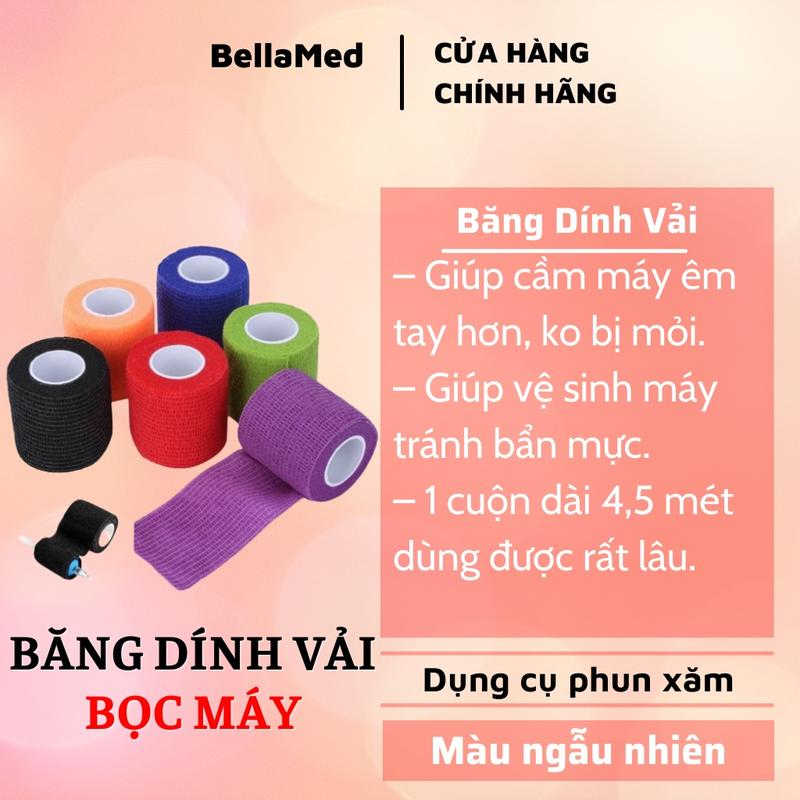 Băng dính vải quấn máy phun xăm chống trơn trượt