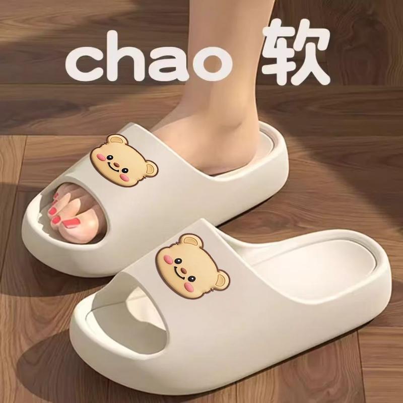 Product Introduction of [Cartoon Anime Pattern] New Summer Outdoor Non-Slip Odor-Free Internet Celebrity Ins Home Versatile Soft Sole Butter Bear Slippers Couple Indoor 7