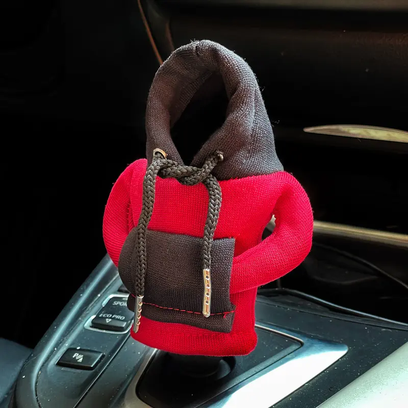 Hoodie Shift Knob Langit Cerah - Penutup Persneling Mobil Dekorasi Interior Mobil Hoodie Pegangan Roda Gigi Manual Otomatis Universall Aksesoris Car 3